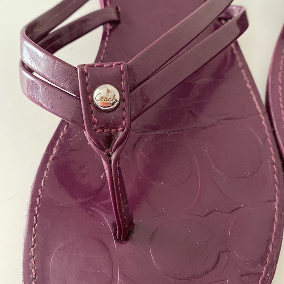 Coach slip on purple sandal. Size 7.5 - Picture 3 of 3
